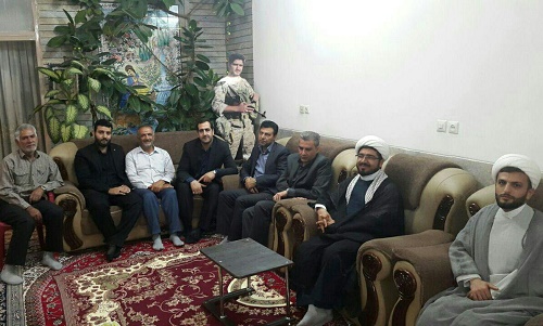حضور اعضای شورای اسلامی شاهین‌شهر در مراسم هفتمین روز عروج ملکوتی شهید مدافع حرم حججی